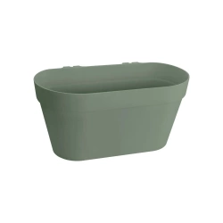 Loft Green Wall Duo 28x13/15 podłużna doniczka balkonowa pistacjowa Elho