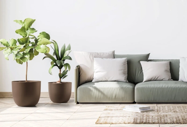 Rio 34/28 brązowa donica okrągła