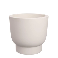 Amber Grail 30/28 biała donica na podwyższeniu linen white