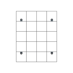 Kratka na doniczki Loft Green Wall Rack czarna Elho