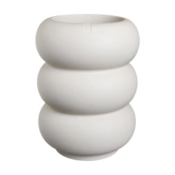 Amber Roll High 43/58 designerska donica wysoka biała