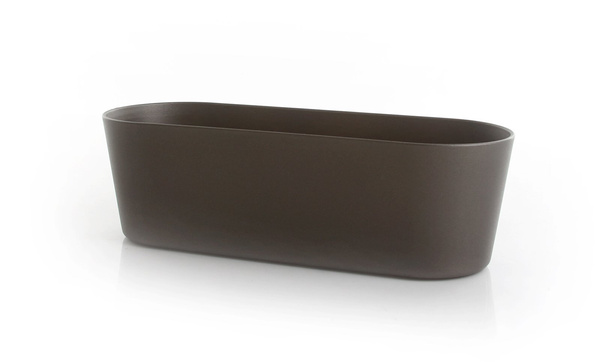 Flori 36x14/11 cm antracytowa doniczka podłużna