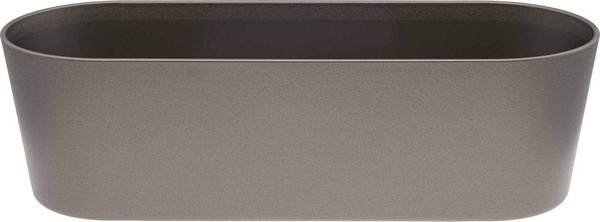 Flori 36x14/11 cm antracytowa doniczka podłużna