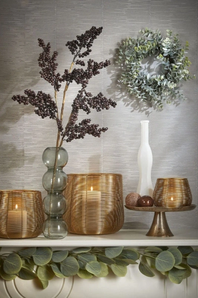 Sztuczny Eukaliptus girlanda pnącze 180 cm różowy