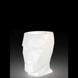 ADAN VONDOM 30x41/42 biała LED designerska donica podświetlana głowa