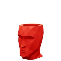 ADAN VONDOM 30x42/42 czerwona doniczka designerska głowa