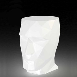 ADAN VONDOM 49x68/70 stolik podświetlany głowa LED biały