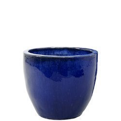 BLUE Couple 46/43 donica okrągła ceramiczna niebieska