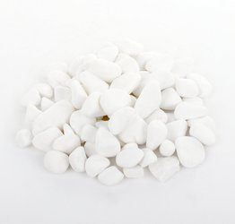 Kamienie ozdobne białe otoczaki Tasos 15-30 mm 1 kg