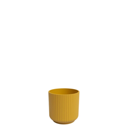 Luna 7/6 żółta mini osłonka ceramiczna w prążki