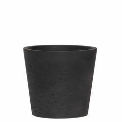 Mini Bucket M 16/15 czarna kamienna doniczka