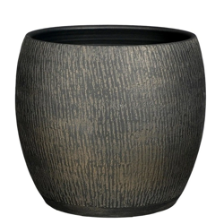 Morgan 33/31 ceramiczna donica ciemnoszaro-złota